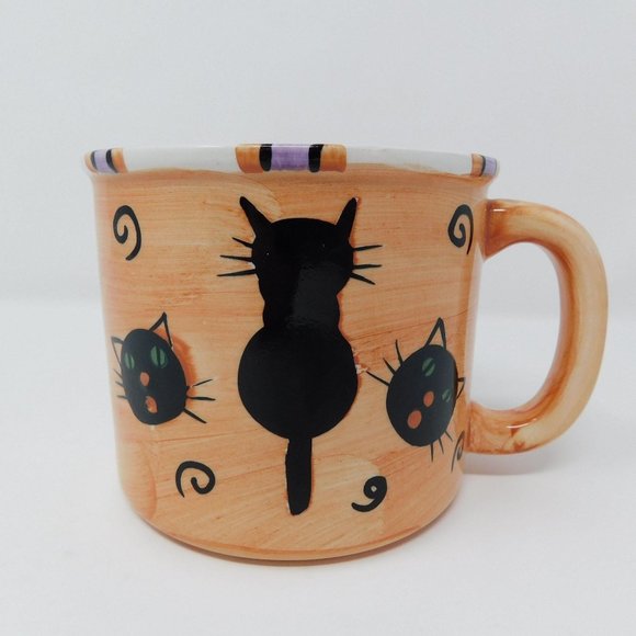 Other - Ceramic Black Cat Halloween Hot Chocolate - Coffee Mug
